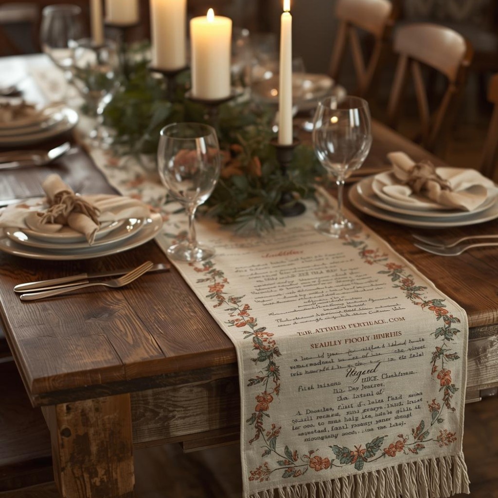 Table runners (seasonal recipe themes)